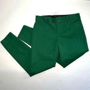 NWT Banana Republic Sloan Ankle Pants Womens 00P Green Petite Career Trousers